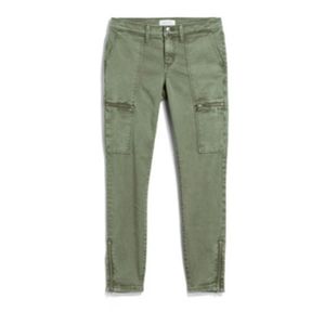 Lila Ryan Ida Cargo Skinny Pant Green Zipper